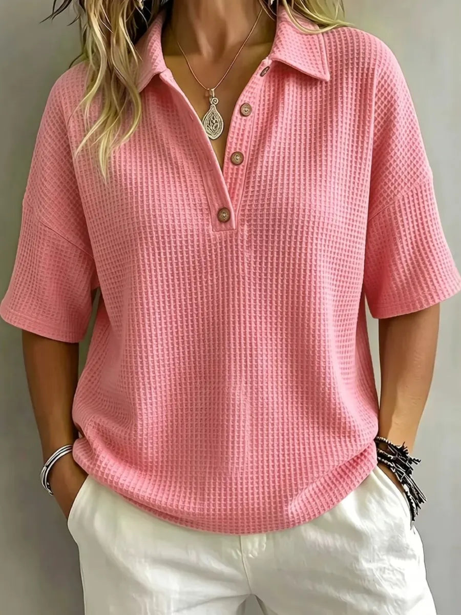 J.Crew | New Arrival 🔥Women's Button-Up Waffle Short Sleeve Shirt
