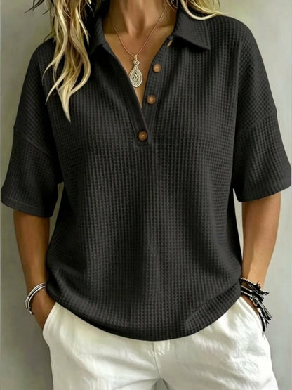 J.Crew | New Arrival 🔥Women's Button-Up Waffle Short Sleeve Shirt