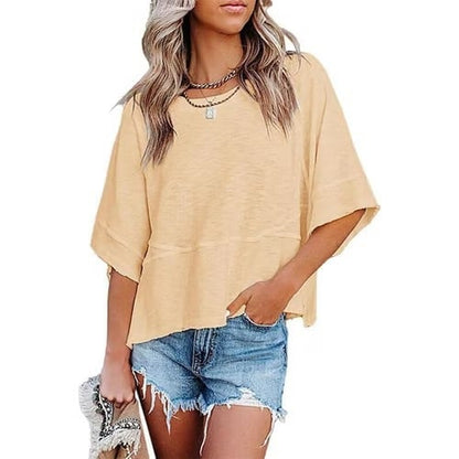 J.Crew | Camiseta de manga acampanada con paneles en color liso