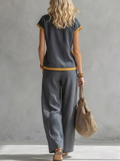 J.Crew | ENSEMBLE DE LIN DEUX PIÈCES