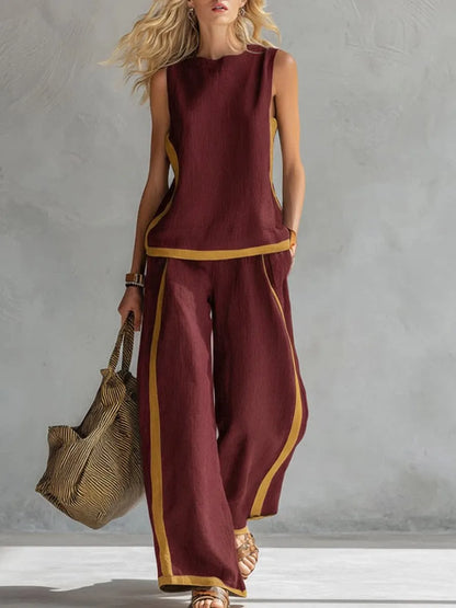 J.Crew | ENSEMBLE DE LIN DEUX PIÈCES