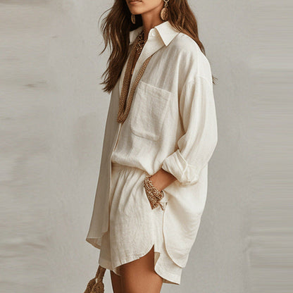 J.Crew | Women’s Solid Color Shorts and Shirt Set