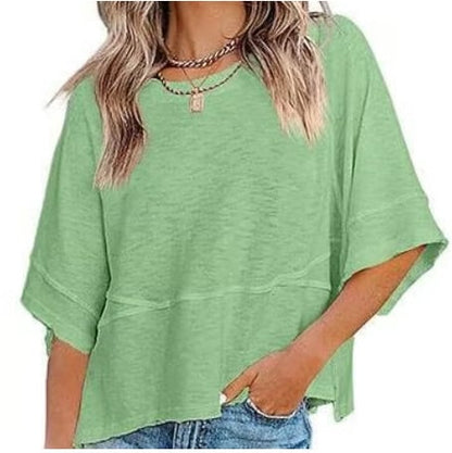 J.Crew | Camiseta de manga acampanada con paneles en color liso