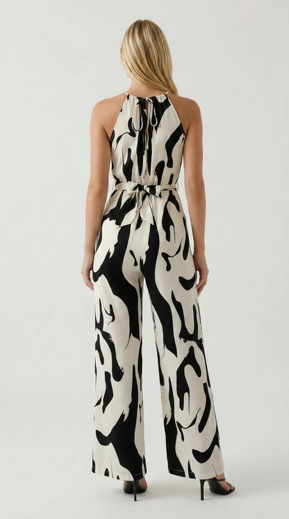 J.Crew | Mono abstracto de pernera ancha