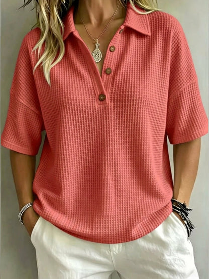 J.Crew | New Arrival 🔥Women's Button-Up Waffle Short Sleeve Shirt