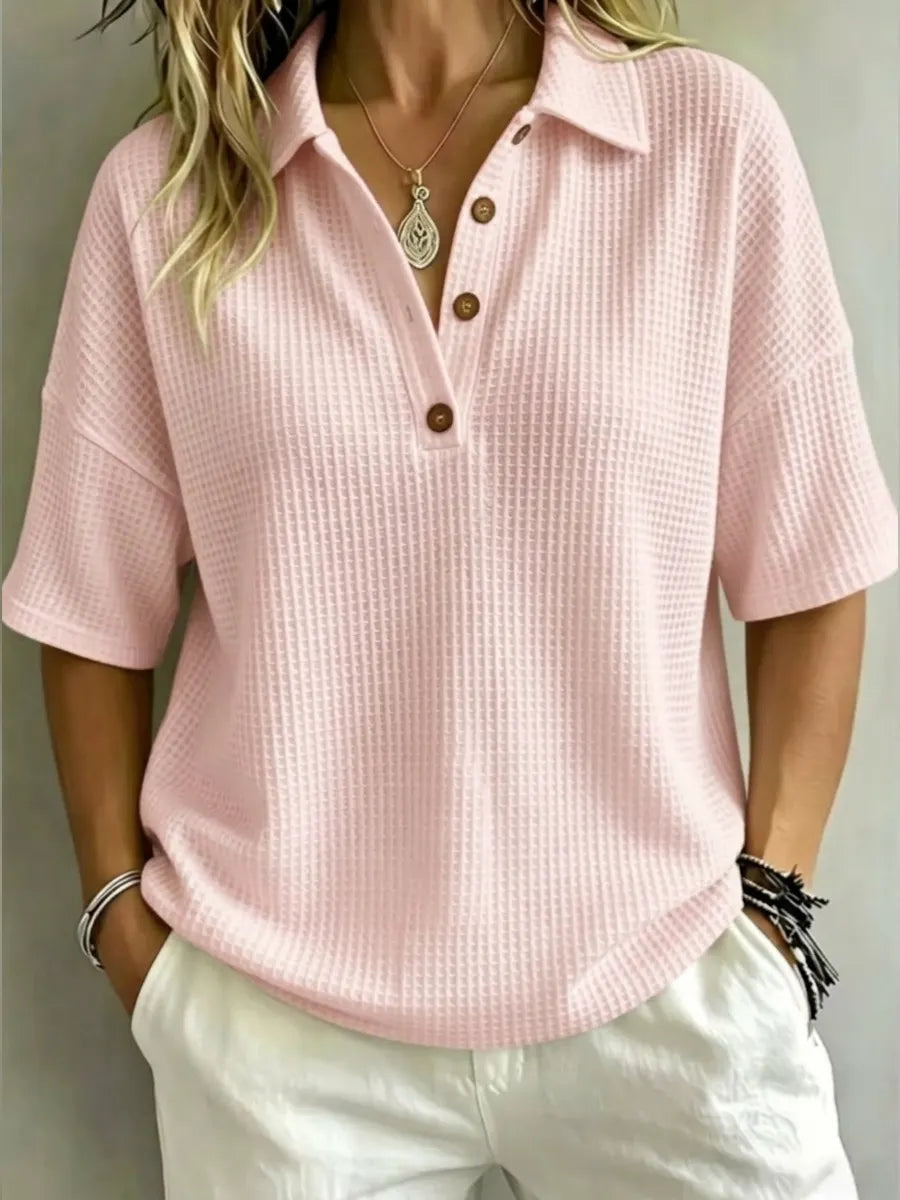 J.Crew | New Arrival 🔥Women's Button-Up Waffle Short Sleeve Shirt