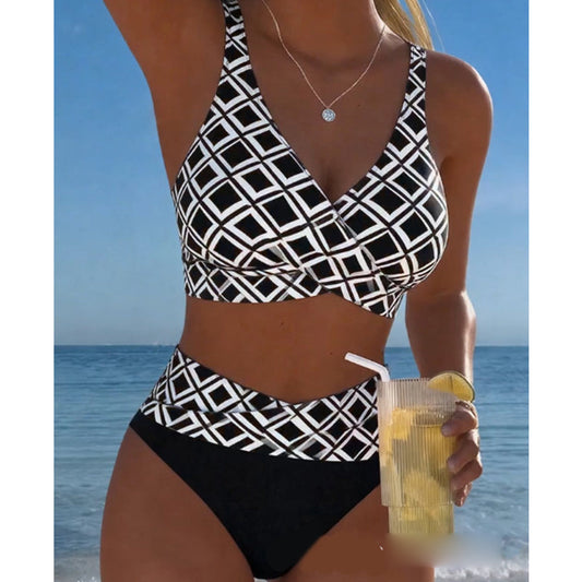 J.Crew | 👙Costum de baie două piese pentru femei, talie înaltă, tip bikini