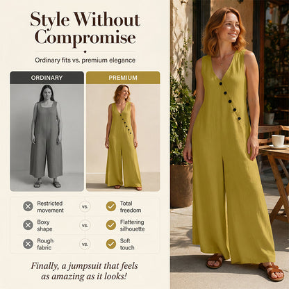 J.Crew | 🔥 BUT 2 GET 10% OFF 🔥  Sleeveless V-Neck Jumpsuit with Pockets for Women