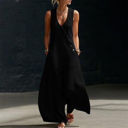 J.Crew | 🔥 BUT 2 GET 10% OFF 🔥  Sleeveless V-Neck Jumpsuit with Pockets for Women